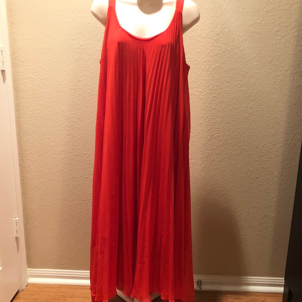 CATO - Pink-ish Pleated Spring/Summer Dress